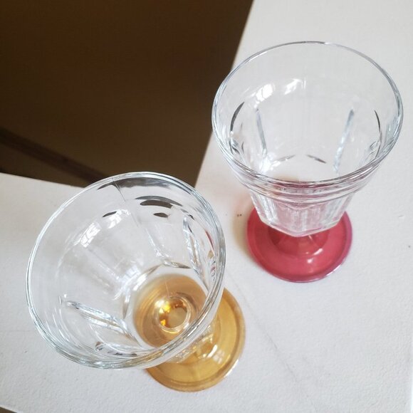 Glassware dessert ice cream set of 4 colorful base mug - Picture 6 of 16